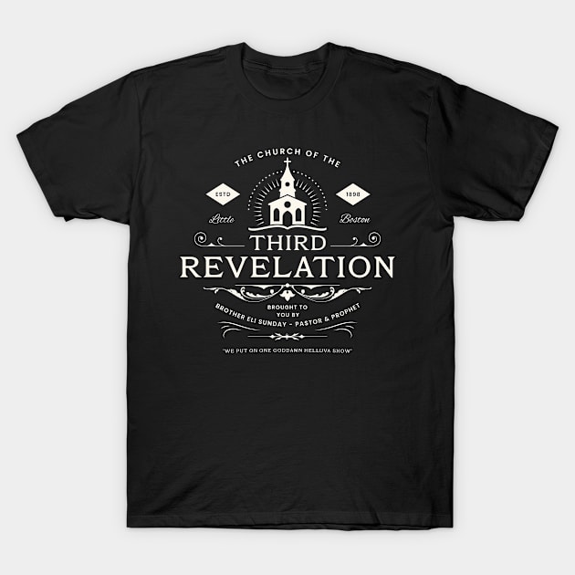 The Church Of The Third Revelation T-Shirt by Three Meat Curry